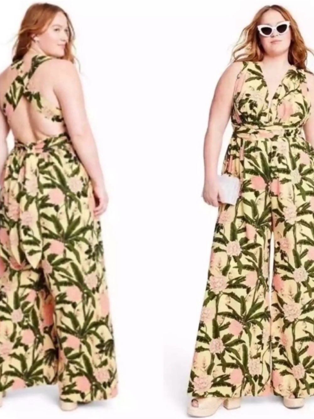 Plus size floral jumpsuit 3 xl. Agua Bendita x Target